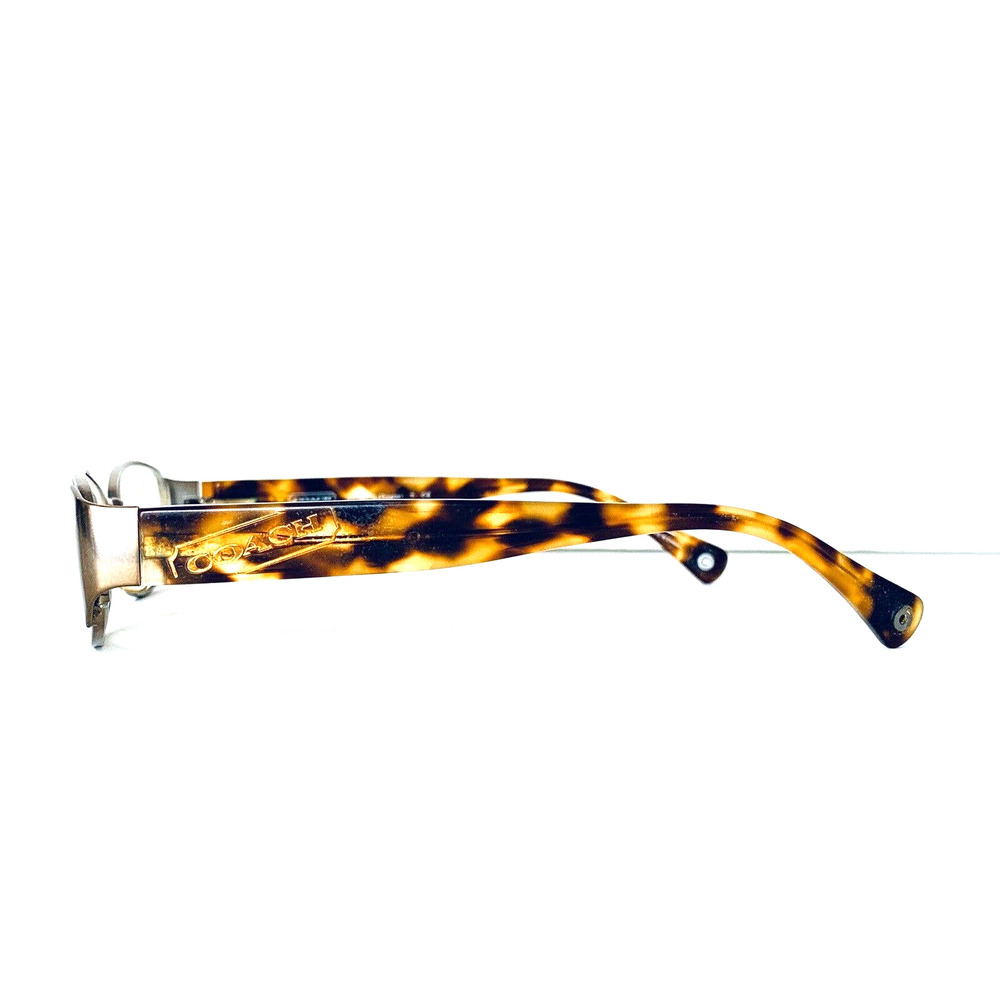 Coach Gold Rectangular Frame Glasses - image 3